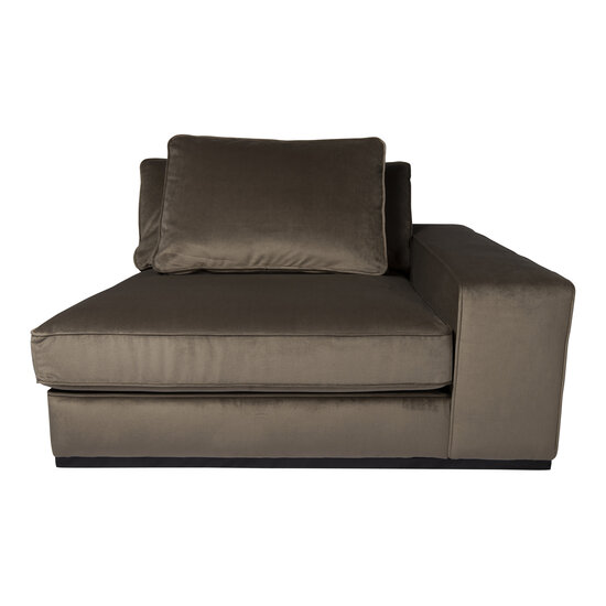 Bank BLOCK taupe sofa arm rechts element 