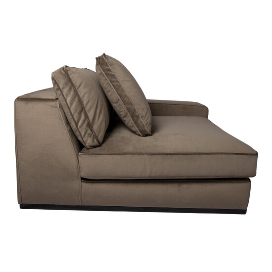 Bank BLOCK taupe sofa arm rechts element 