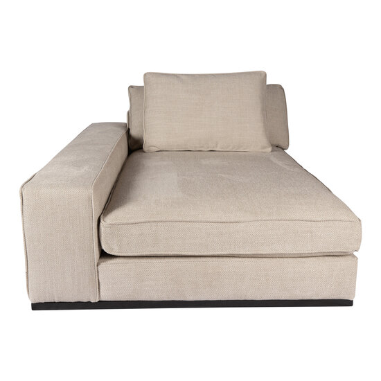 Bank BLOCK naturel sofa chaise met armleuning links element 