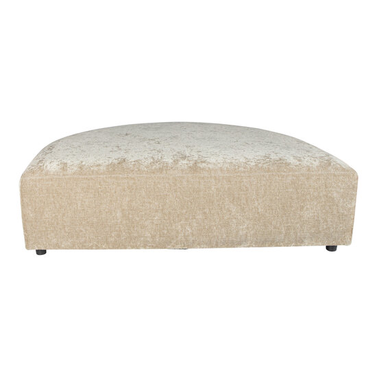 Bank LUJO cream longchair pouf