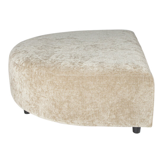 Bank LUJO cream longchair pouf