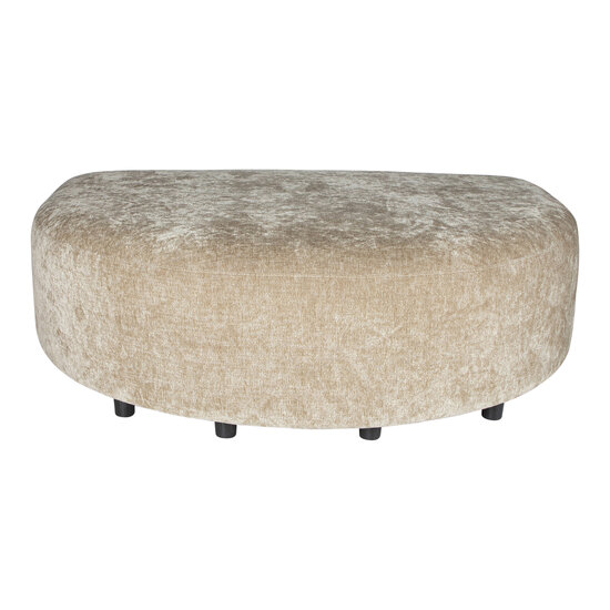 Bank LUJO cream longchair pouf