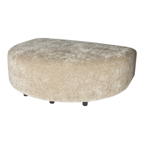 Bank LUJO cream longchair pouf